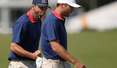 United States trims deficit at Presidents Cup, but will sit Scottie Scheffler for foursomes