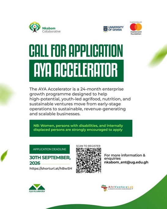 AYA Accelerator 2026: Apply for a 24-Month Programme for Young Agrifood Entrepreneurs