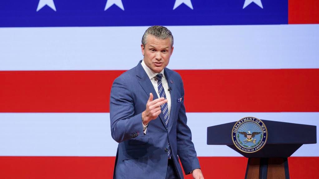 hegseth state of the force address september 30
