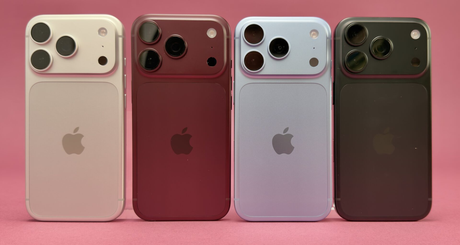 Four iPhone 18 Pro max models
