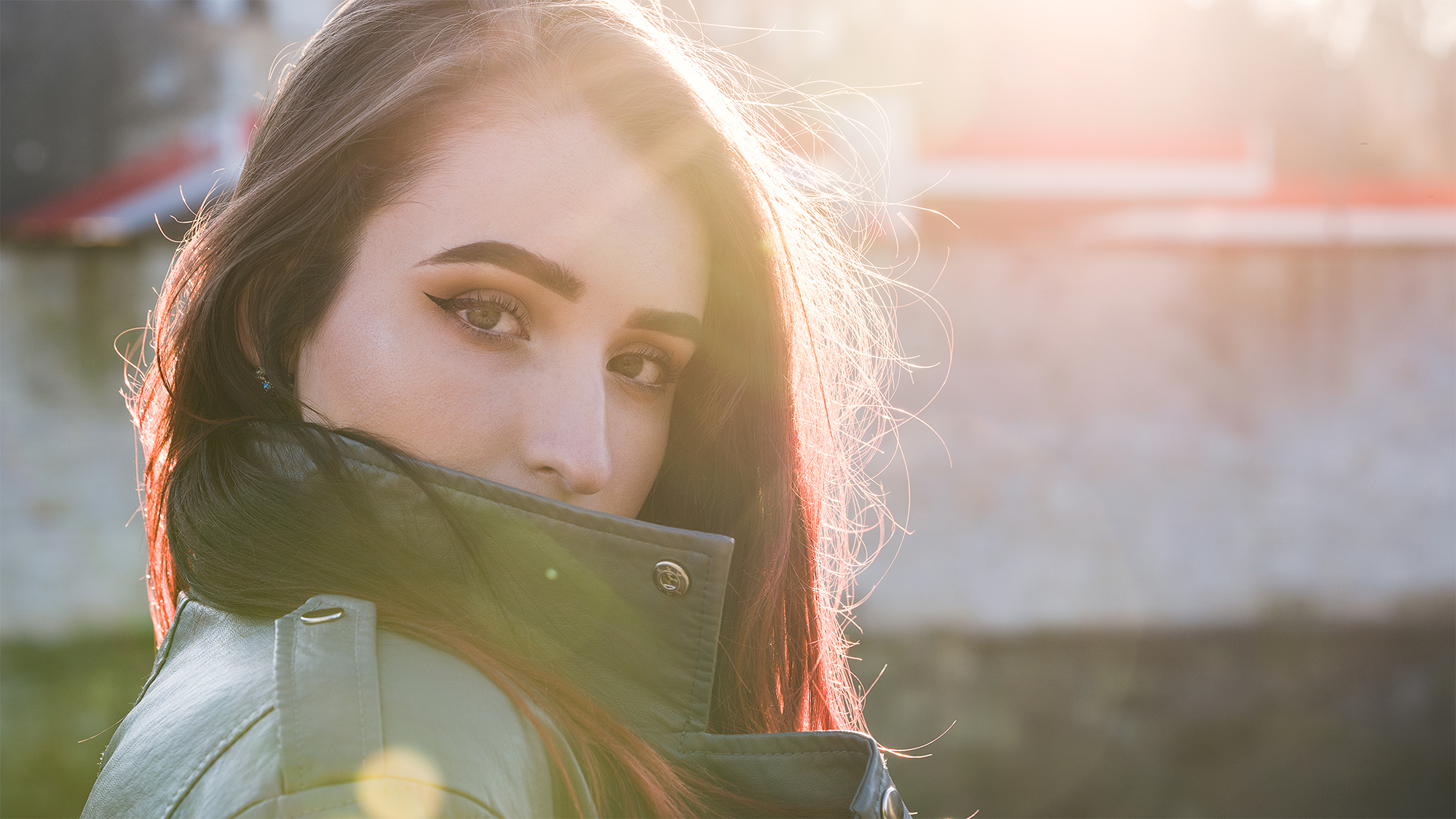 Sun-flare portraits
