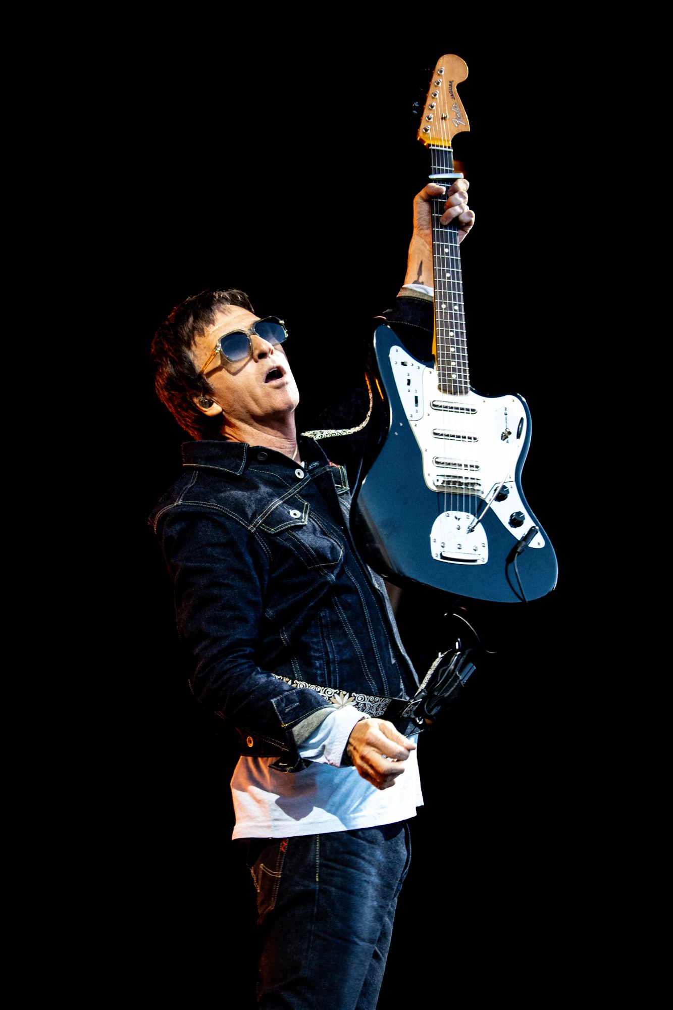 Johnny Marr live at Manchester's Castlefield Bowl. Credit: Aaron Parsons