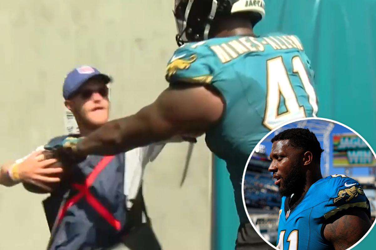 Jaguars' Josh Hines-Allen gets into heated viral confrontation with NFL staffer