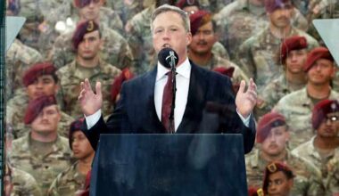 The Latest: Army Secretary Dan Driscoll is stepping down, White House says