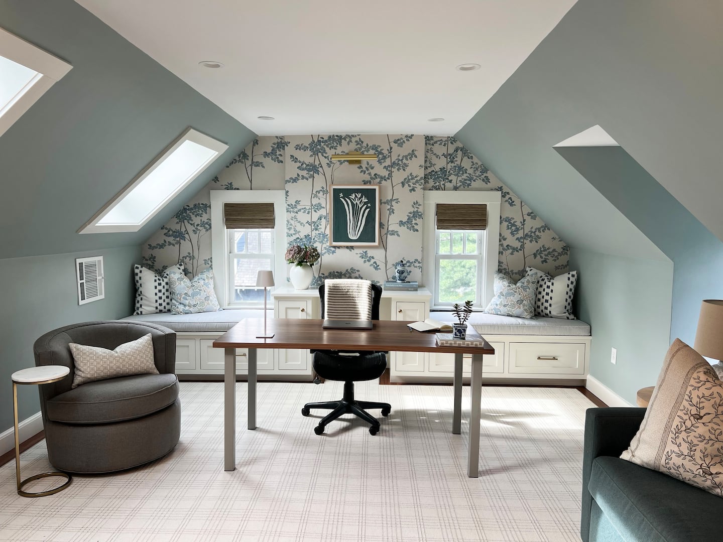 Eva Barbier's completed office space designed by Jessie Sheehan Interiors.