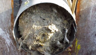 Matted fiber packed in a pipe despite a flushable label