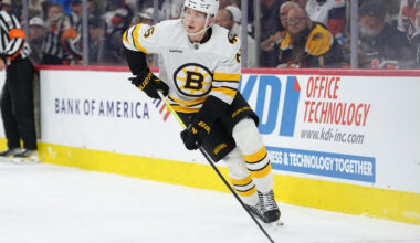 Report: Bruins’ Mason Lohrei Gaining Trade Interest