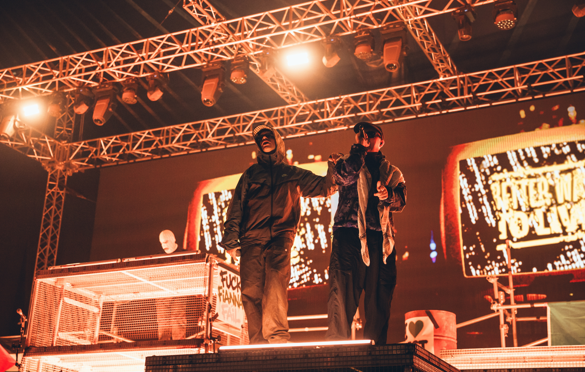 Kneecap live at Reading 2026. Credit: Andy Ford for NME