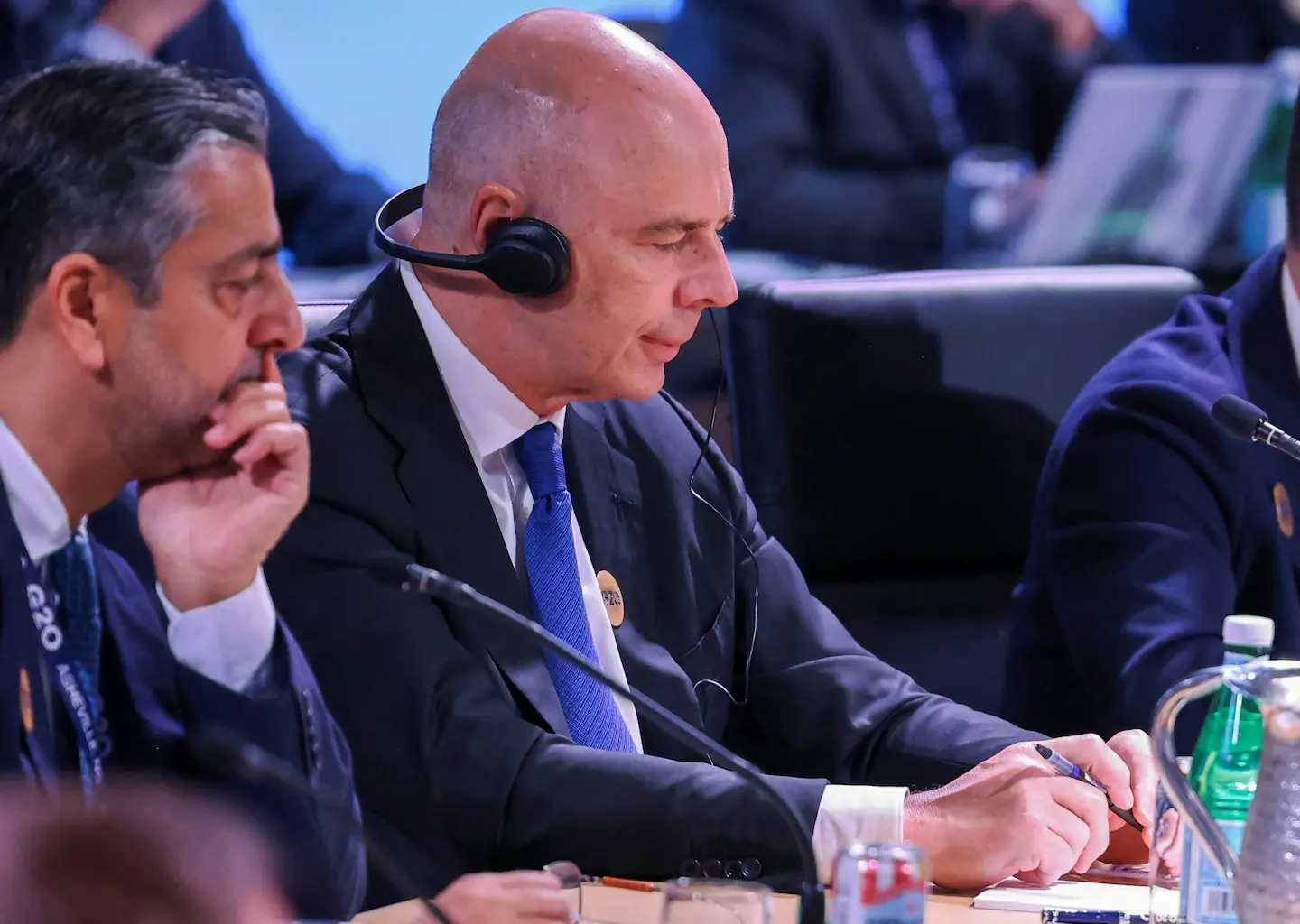 Russian finance minister, invited by Trump, draws objections at G-20 meeting