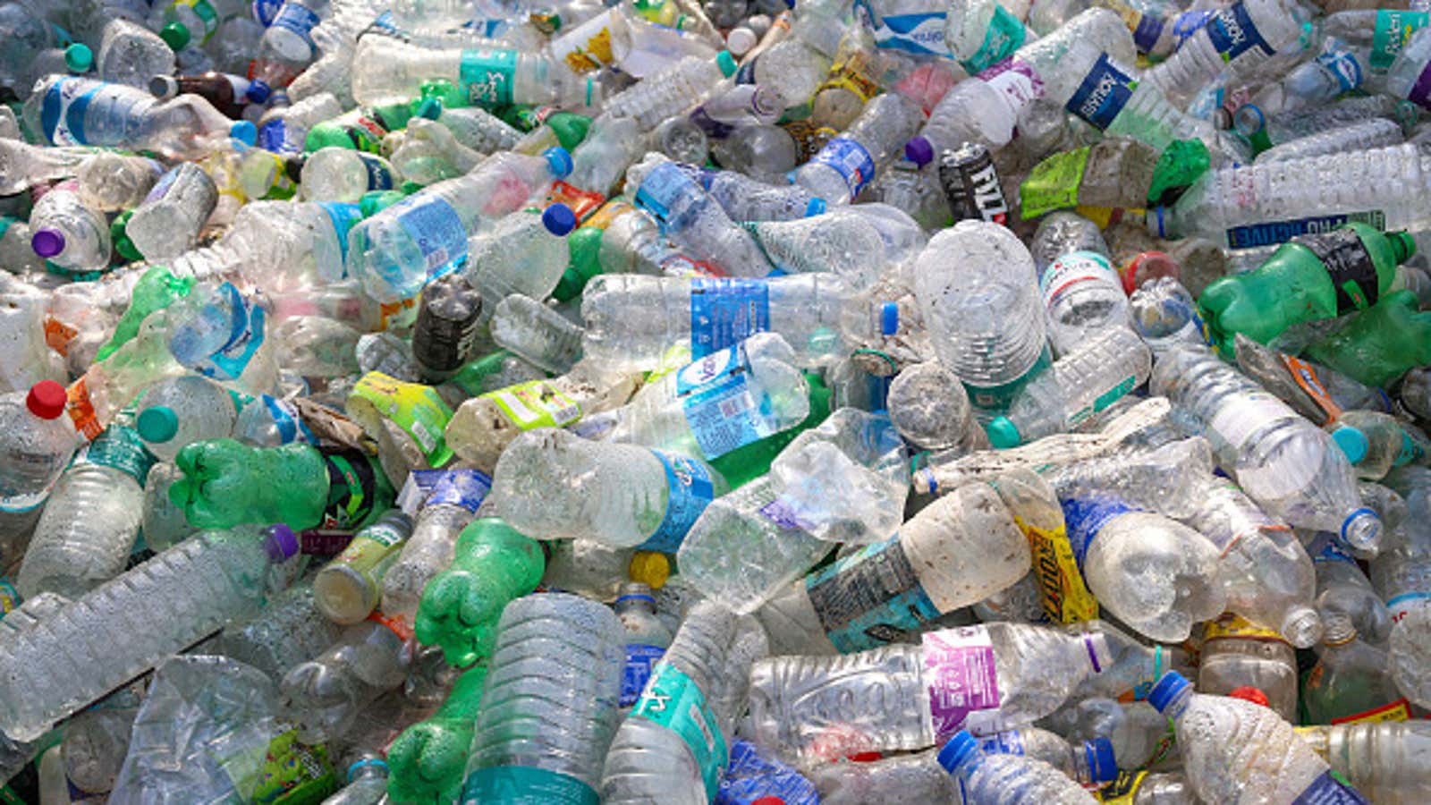 Plastic waste is seen at an open recycling yard on the occasion of World Environment Day in Srinagar, Jammu and Kashmir, on June 5, 2026. 