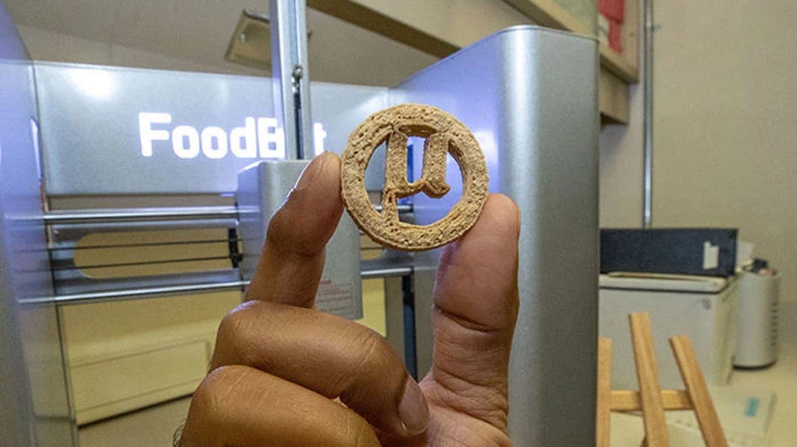 This cookie is made using waste plant materials and plastic and could feed humans everywhere from submarines to spaceships.