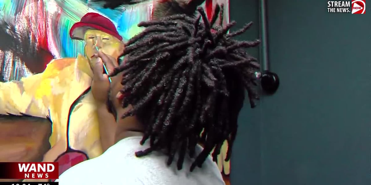 Decatur artist Antonio Burton uses murals to inspire the next generation