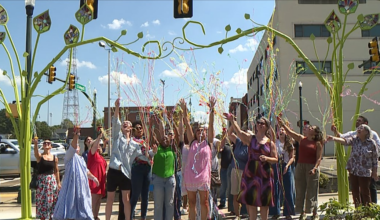 Memphis-based artist unveils archway in downtown Jackson