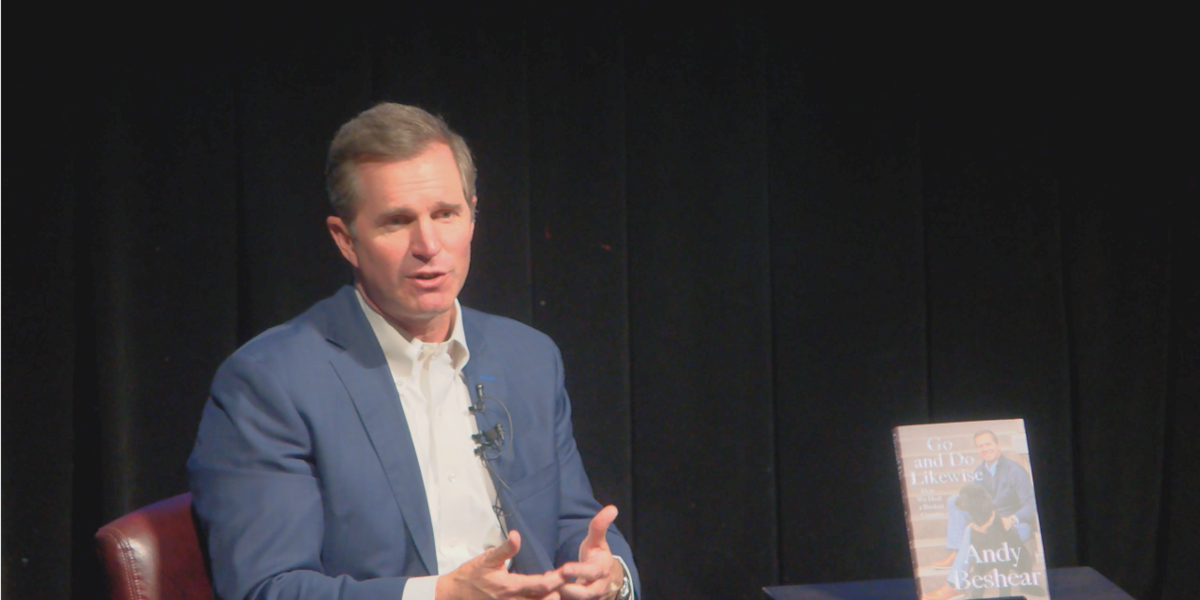 Gov. Andy Beshear brings book tour to Capitol Theatre