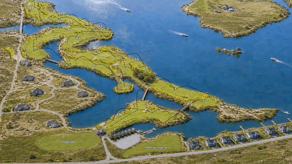 A computer-generated image of the Sunken Prairie Golf Club course south of Webster designed by Smyers, Craig and Coyne International Golf Course Architecture Group.