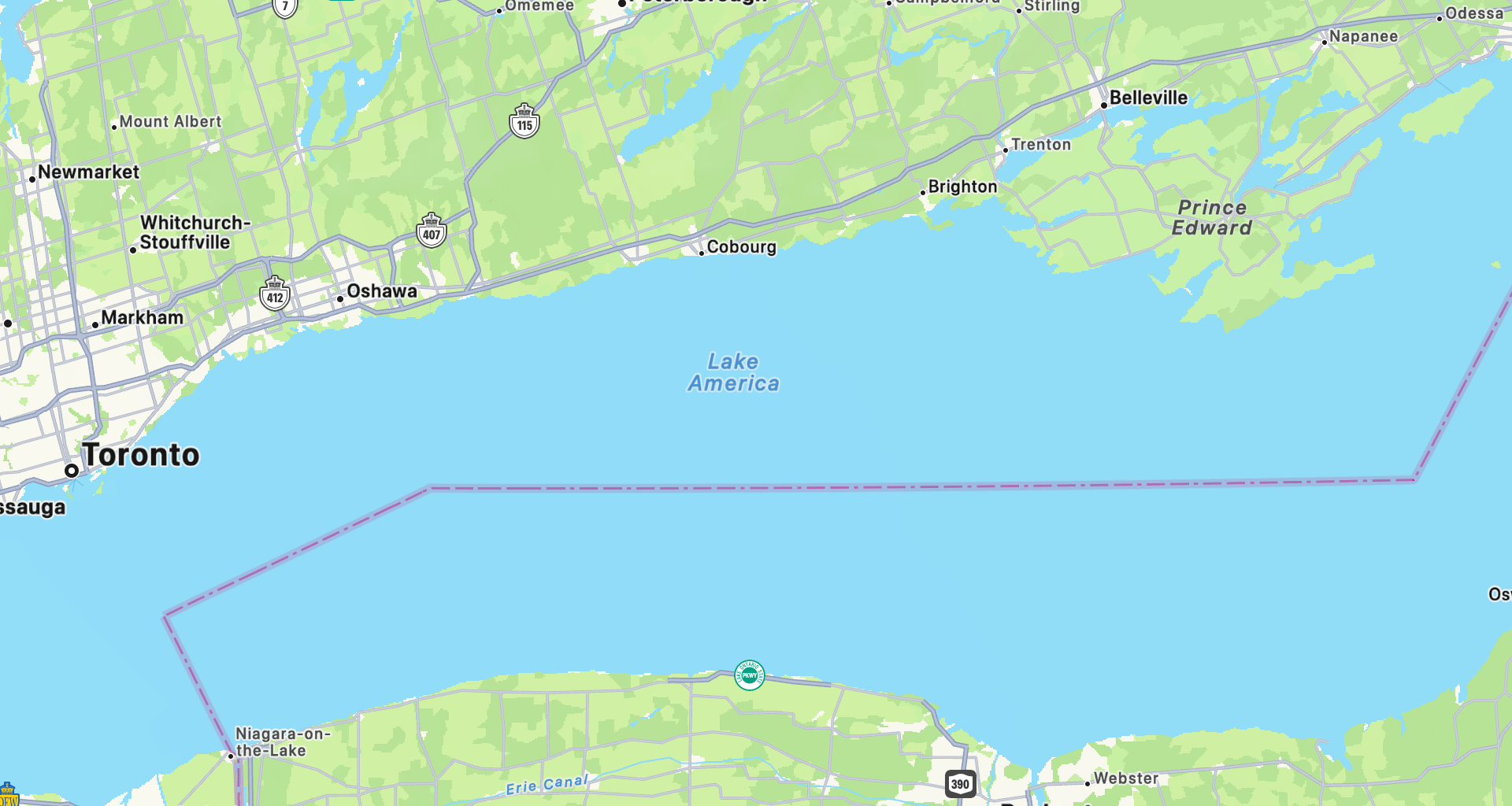 Apple changes name of Lake Ontario to ‘Lake America’ in maps app | Science and Technology News
