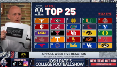 Josh Pate thinks AP Poll voters must be on drugs, and he's not wrong
