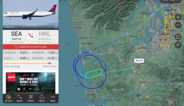 Delta Airlines flight runs into trouble over Washington coast