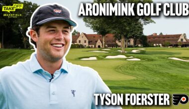 Flyers’ Tyson Foerster golfs at Aronimink Golf Club ahead of the NHL season – NBC Sports Philadelphia