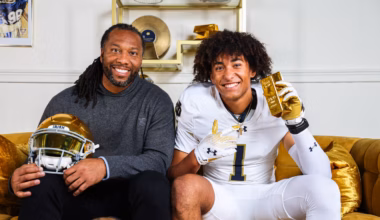 Fitzgerald, Bettis and Burress — sons of NFL stars — bond at Notre Dame