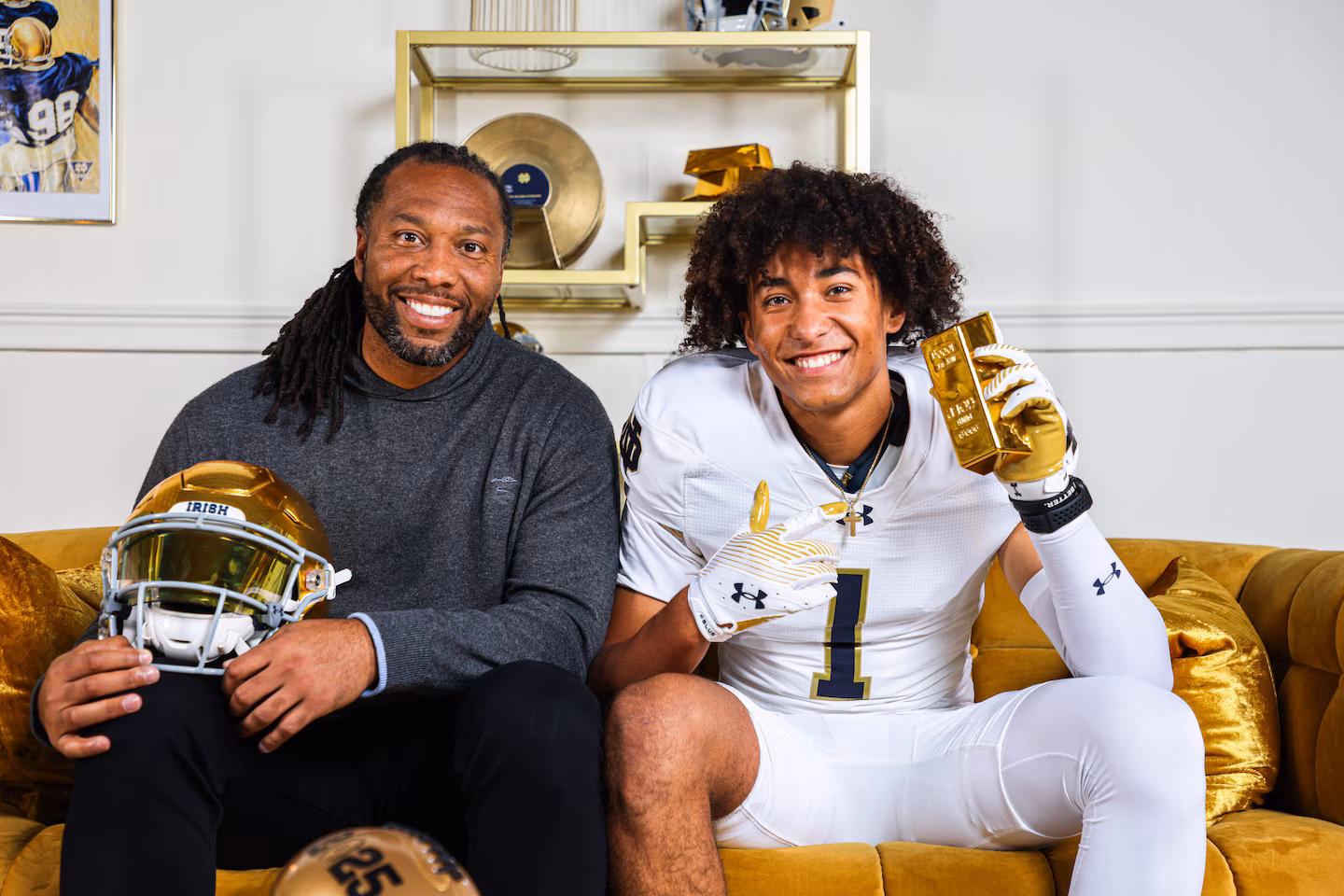 Fitzgerald, Bettis and Burress — sons of NFL stars — bond at Notre Dame