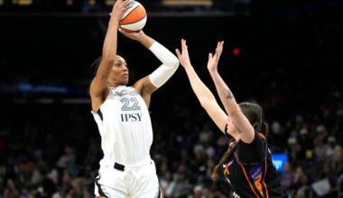 A'ja Wilson wins AP WNBA Player of the Year for 3rd straight year; Angel Reese top defensive player