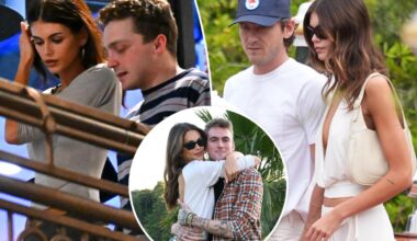 Kaia Gerber's friends help her search for missing cat after brother Presley's death