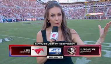 ESPN navigates power outage delaying Florida State-SMU kickoff