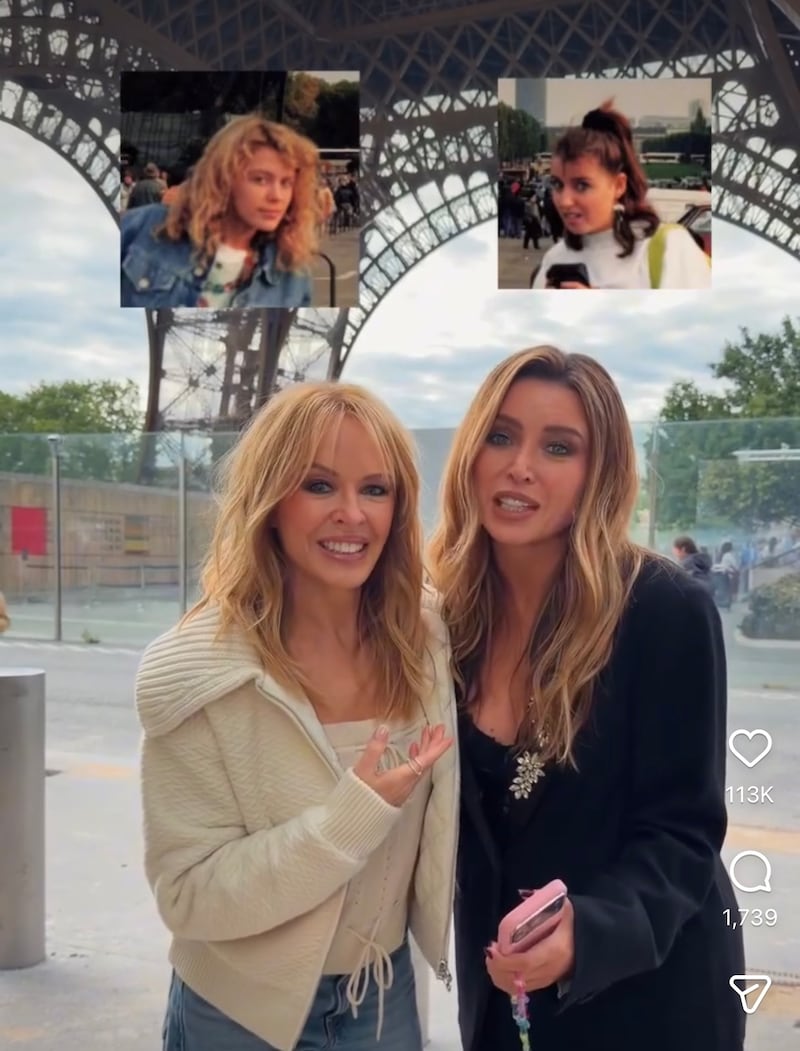 Dani Minogue was not confident that she could recreate her quirky pose.