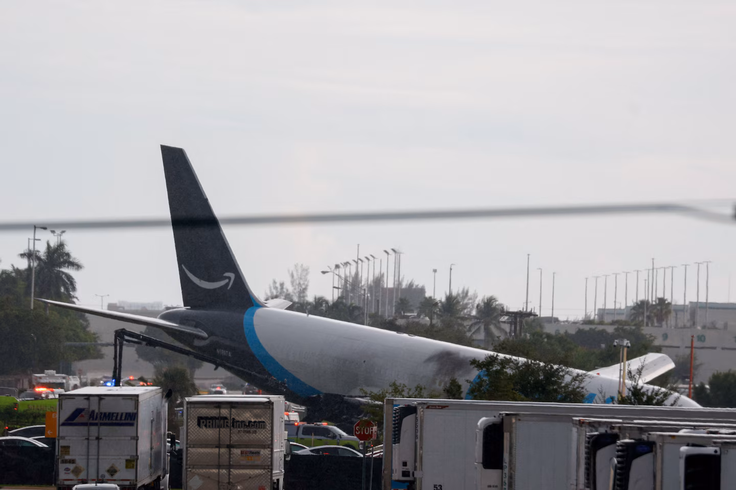 Amazon cargo plane crashes at Miami airport; 5 killed, 5 injured