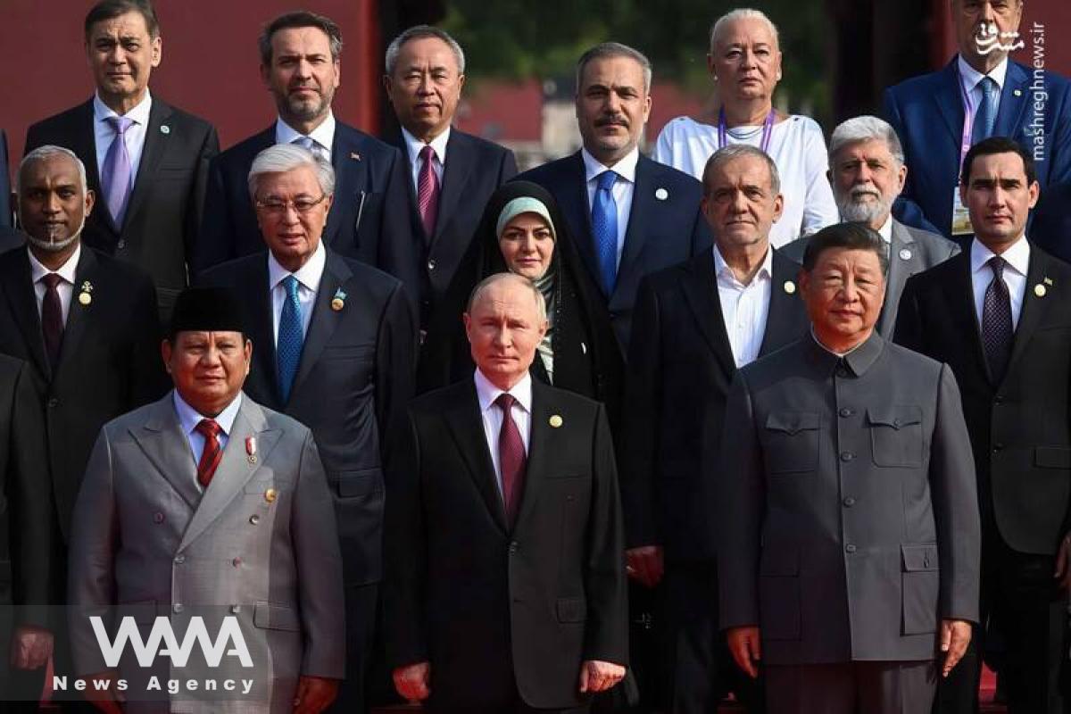 Pezeshkian's Attendance at China’s Military Parade. Social Media / WANA News Agency