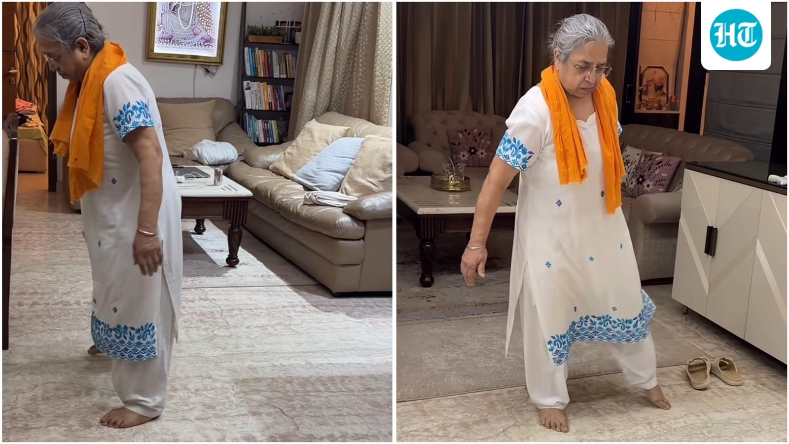 At 75, this woman follows a strict daily workout routine at 4 am, from Vajrasana to backward and side walks: Watch