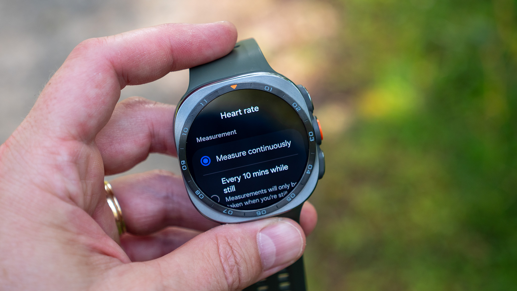 Enabling always-on heart rate measurement on a Samsung Galaxy Watch Ultra 2