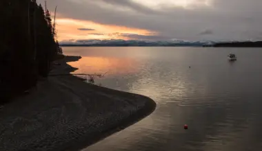 Yellowstone Lake at sunrise