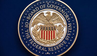 The seal of the Federal Reserve is pictured before Fed Chairman Kevin Warsh conducted a news conference after a meeting of the Federal Open Market Committee on Wednesday, June 17, 2026.