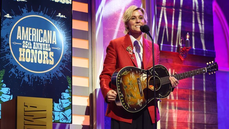 Brandi Carlile accepts the Song of the Year award onstage during the 25th Annual Americana Honors & Awards at Ryman Auditorium on September 16, 2026 in Nashville, Tennessee. (Photo by Terry Wyatt/Getty Images for Americana Music Association)