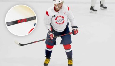 ‘MVO’: Alex Ovechkin debuts new stick with possible tribute to late father Mikhail