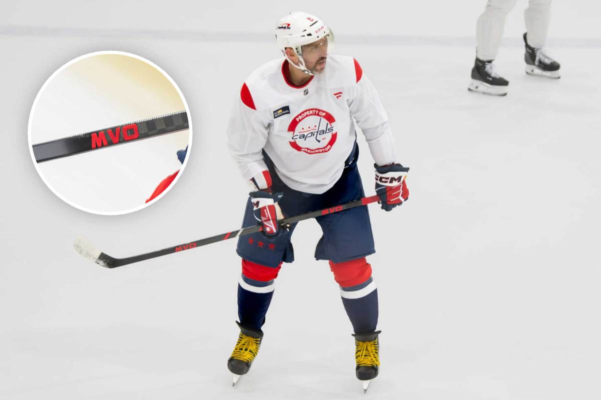 ‘MVO’: Alex Ovechkin debuts new stick with possible tribute to late father Mikhail
