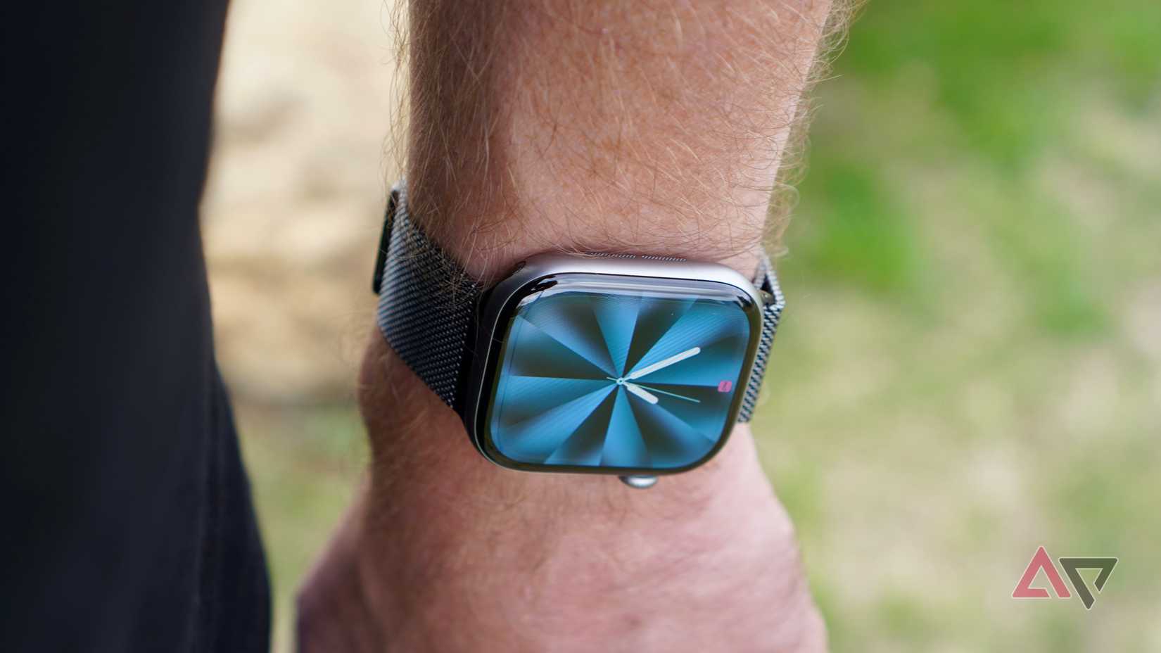 A person wearing the Apple Watch Series 11