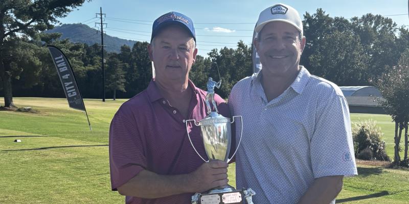 Greg Bankston, left, and Doug Cook claimed the Senior title