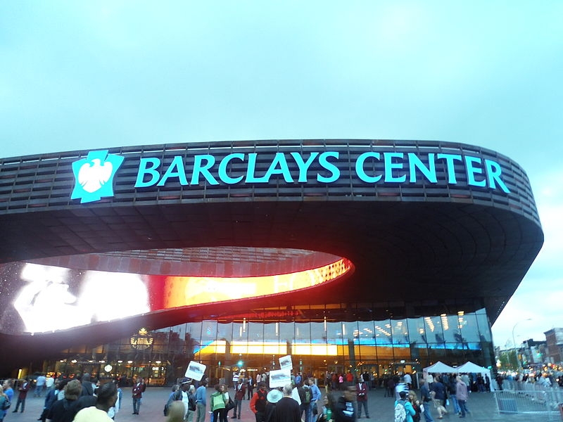 Exterior of Barclays Center in Brooklyn