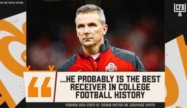 Urban Meyer Touts Jeremiah Smith as 'Best Receiver in CFB History' After Setting Ohio State Record