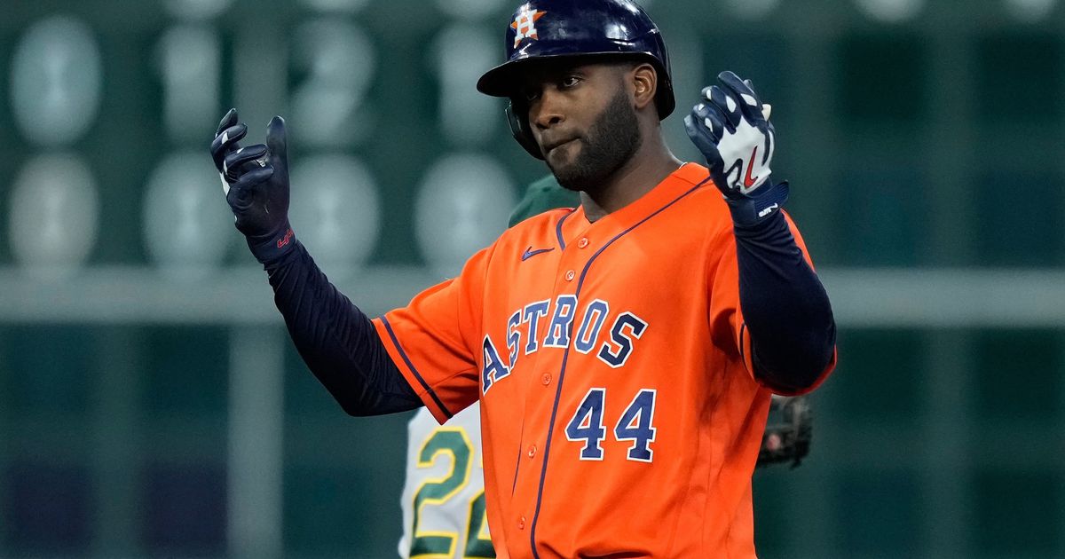 Yordan Alvarez is driving toward a Triple Crown, but he's happiest driving his family's RV :: WRAL.com