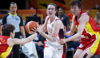 Caitlin Clark delivers historic double-double off bench as Team USA dominates China in World Cup opener