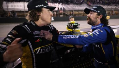 Carson Hocevar punches Ryan Blaney after late Bristol NASCAR clash