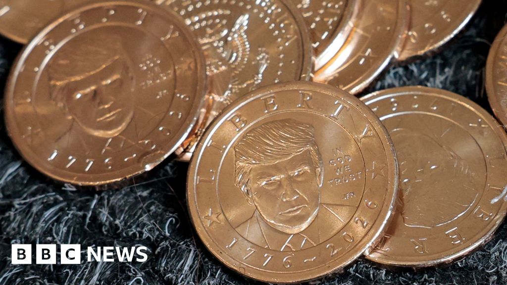 Trump $1 coin makes him first living president on US currency in a century - BBC