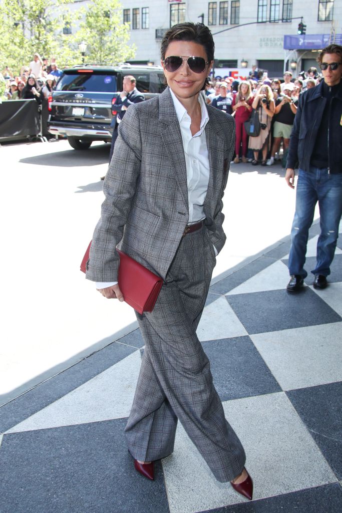 Lisa Rinna attending the Tommy Hilfiger show at New York Fashion Week.
