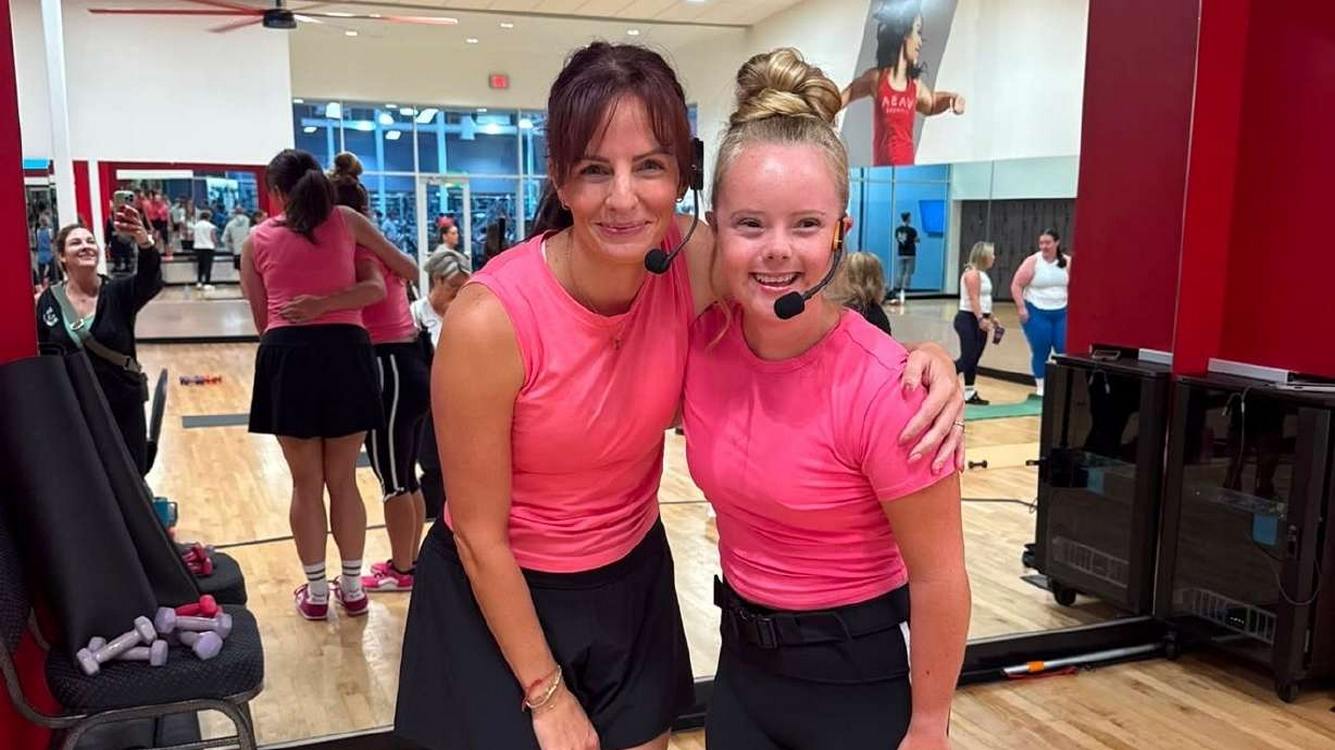 22-yo with Down Syndrome Becomes Certified Fitness Instructor, Leads Class of 60 at Local Gym