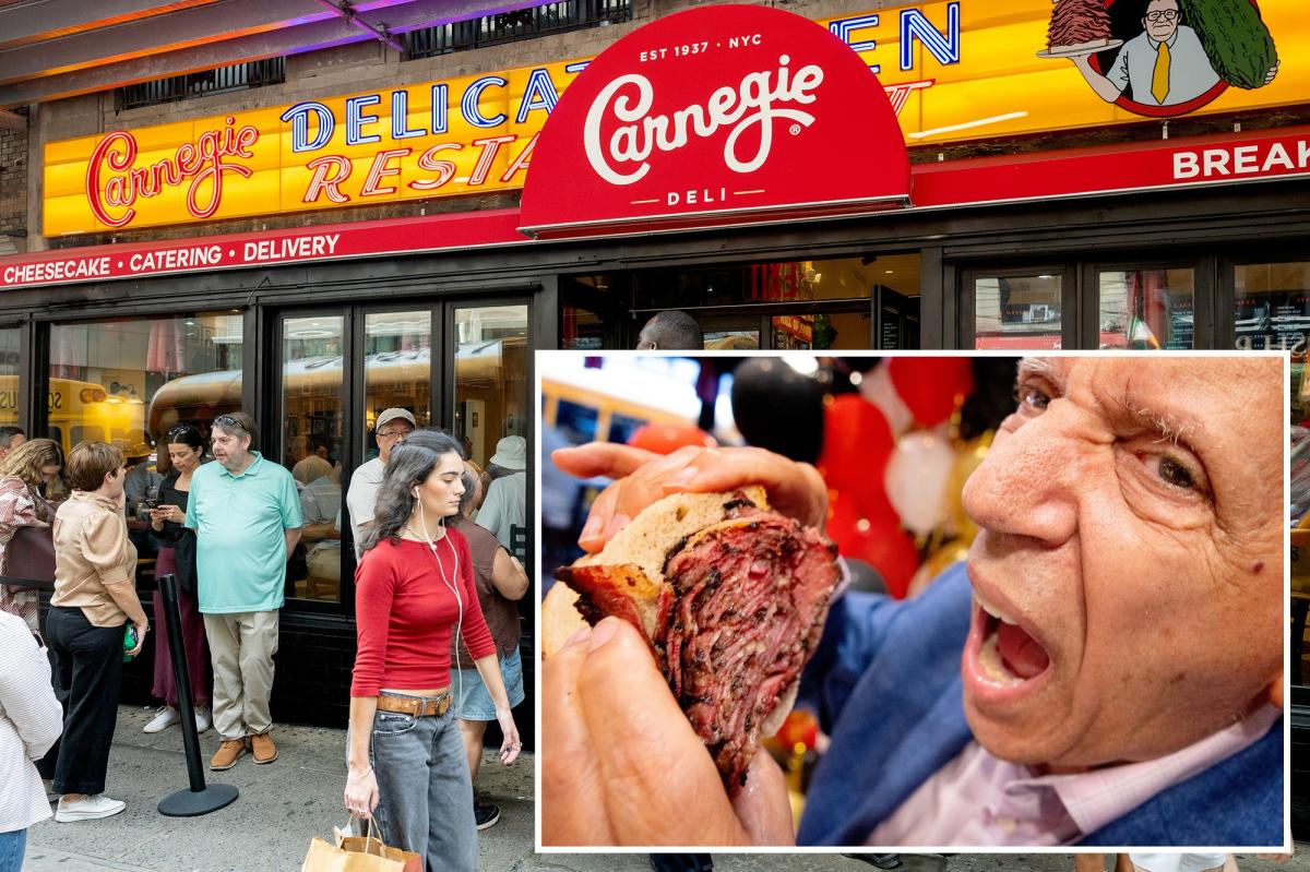 NYC's Carnegie Deli reopens after decade-long absence