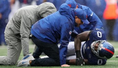 Brian Burns goes down with injury again in major Giants worry